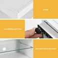 thumbnail image 5 of DWVO LED TV Stand for 55/60/65 inch, Entertainment Center TV Media Console with Power Outlets, White, 5 of 8
