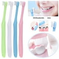thumbnail image 1 of 4 Pieces Toothbrush Small Head End Tuft Toothbrush Orthodontic Soft Trim Wisdom, 1 of 9
