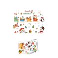 thumbnail image 2 of Glow in The Dark Christmas Stickers, 3 Sheet Christmas Wall Decals Santa Snowman Elk Window Clings For Christmas New Year Home School Party Supplies, 2 of 4