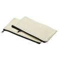 thumbnail image 1 of Unique Bargains Blank DIY Craft Bags Make Up Pocket Canvas Zipper Pouch, Black 4 Pack, 1 of 5