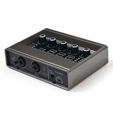 moobody Audio Interface with DSP Reverb for Professional Recording XLR Audio Interface, 48V Phantom , and Sound Card Included