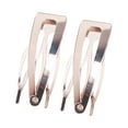 thumbnail image 2 of QualitChoice Hair Ornaments Iron Material Hair Accessories Side Clip Snap Fastener Clip Silver 1Set, 2 of 6