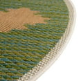 thumbnail image 6 of Unique Loom Baja Outdoor Collection Area Rug - Cabo (3' 3" Round Green/Navy Blue), 6 of 7