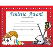 SHAPES ETC. 30pcs Athletic Award Recognition Certificates 11inx8.5in Colorful Award Certificate Kids Student Graduations Moving Up Ceremonies Achievement Days Banquets Academic Com