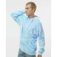 thumbnail image 2 of Colortone Tie Dye Cloud Fleece Hoodie for Women and Men, Lagoon, 3X-Large, 2 of 5