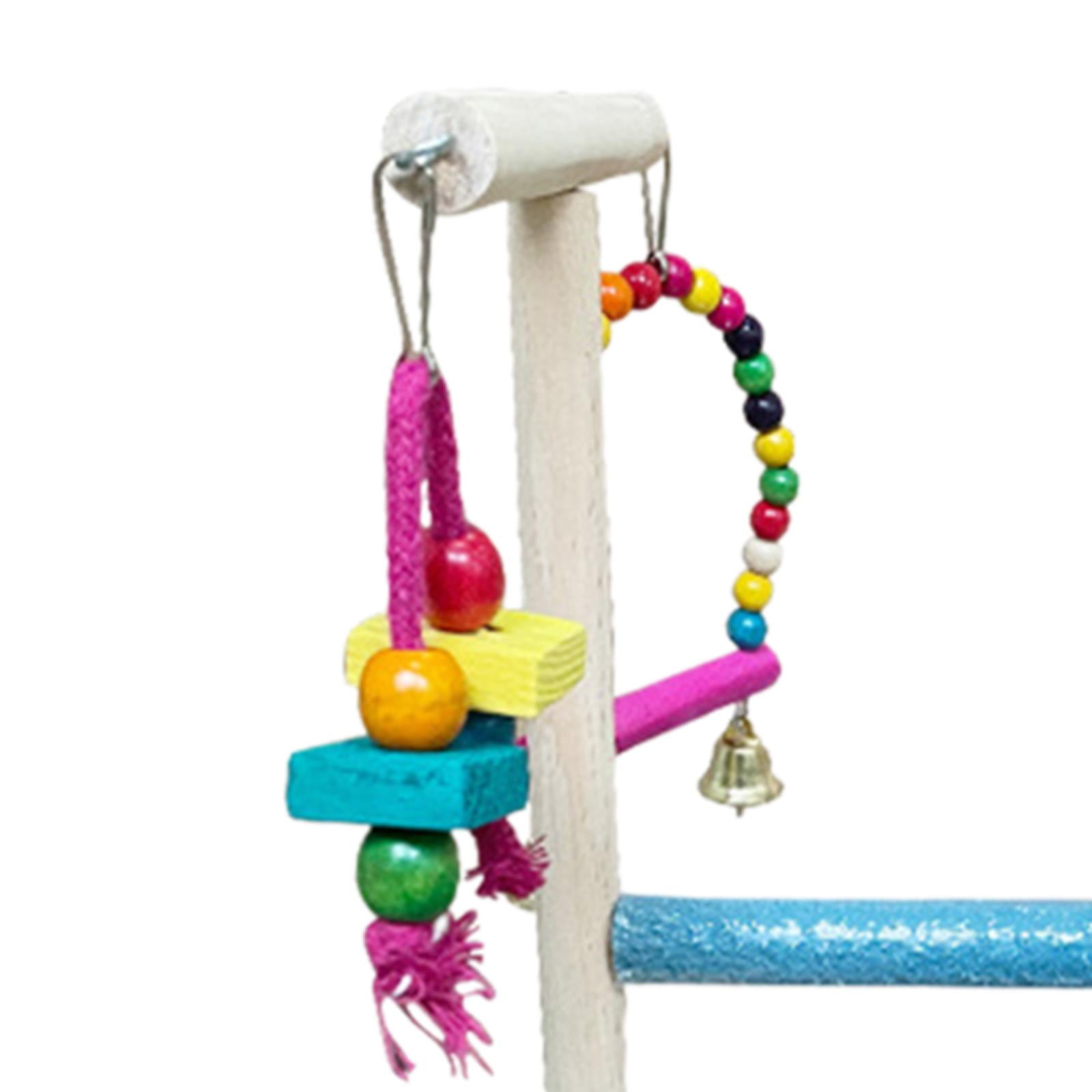 Gazechimp Parrot Playground Cage Accessory Birds Hanging Toys for Cockatiels Lovebirds