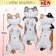 thumbnail image 2 of Gato De Dibujos Animados Suave Felpa Larga Almohada Lindo Animal Cuello Almohada Peluche Juguete Para Regalo Para Niñas Niños 85Cm Serendint BA001443-03, 2 of 6
