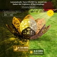 thumbnail image 4 of Waitmin LED Waterproof Solar Lotus Lights, Decorative Garden Lamp for Patio, Pathway, Yard, Balcony - Outdoor, 4 of 8