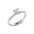 thumbnail image 2 of 1.00 Carat TW Women's Diamond Halo Engagement Rings in 10k White Gold, 2 of 5