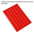 thumbnail image 3 of Unique Bargains Photo Corner Sticker PVC Self Adhesive Picture Mounting Label Red 20 Sheets/2040 Pcs, 3 of 5
