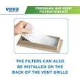 thumbnail image 3 of Complete Premium Vent Register Filters Kit - 72 x 16 Electrostatic Media 120 of Tape (30+ Filters per Roll) for HVAC AC Heating Intake Registers Grilles to Reduce Dust and Allergy, 3 of 9