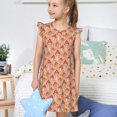 thumbnail image 4 of Vsdgher Champignon pour Filles Chemises de Nuit Manches Courtes à Volants Robe de Nuit Pyjama pour Fête-Moyen, 4 of 6