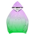 thumbnail image 3 of Makaor Womens Hoodies Tunic Sweatshirt with Pockets Fleece Long Sleeve Pullover Gradient Oversized Drawstring Tops, 3 of 5