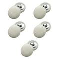 thumbnail image 2 of QccHieUs 10 Pieces Fabric Cloth Covered Buttons Shank Buttons Round DIY Supplies 20mm for White, 2 of 9
