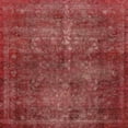 thumbnail image 1 of Ahgly Company Indoor Square Abstract Red Abstract Area Rugs, 5' Square, 1 of 6