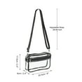 thumbnail image 2 of Unique Bargains 8'x5' Stadium Approuvé PVC Sac à Main à Bandoulière, Noir, 2 of 6