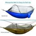 thumbnail image 3 of Hamac de Camping avec moustiquaire, hamac Portable en Nylon léger, pour hamac de Camping Double extérieur à Vitesse Automatique Ouverte（bleu,250x120cm）, 3 of 5
