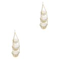 thumbnail image 1 of Transemion 3-Tier Fruit Vegetable Basket Fruit Hanger Organizer Storage Kitchen Stand Golden 2Set, 1 of 6