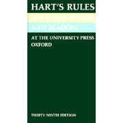 Hart's Rules for Compositors and Readers at the University Press, Oxford, Used [Hardcover]