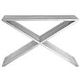 thumbnail image 3 of Modway Press Stainless Steel Console Table in Silver, 3 of 4