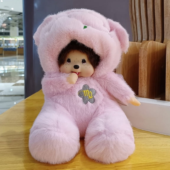 Monchhichi Classic Plush Doll with Kawaii Plush Doll Soft Stuffed Toy, Monchhichi Bonnie Rabbit Jujube Plush Doll,Children'S Day Gift,The best gift for friends and children 20cm/7.8inch