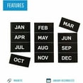 thumbnail image 6 of (2 pack) MasterVision, BVCFM1108, Magnetic Monthly Calendar Characters, 12 / Pack, Black, 6 of 7