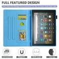 thumbnail image 6 of TECH CIRCLE Case for Fire Max 11 Tablet (13th Generation - 2023 Release), PU Leather Protective Folio Case with [Adjustable Viewing Stand Angles /Card Holder] Lightweight Slim Flip Cover (Blue Sea), 6 of 6
