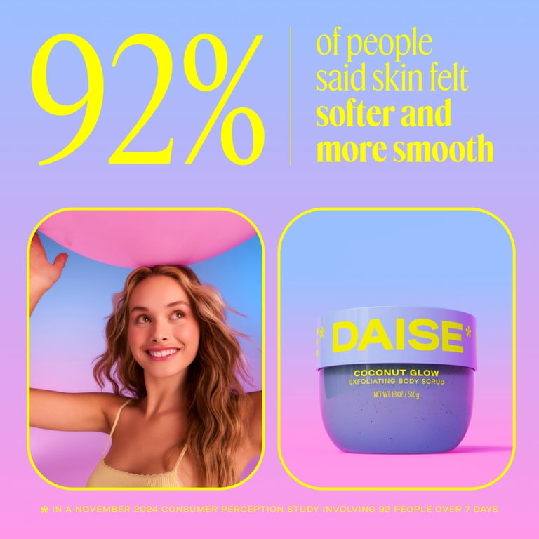 DAISE Exfoliating Body Scrub, Coconut Glow, 18 oz photo 8