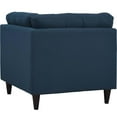 thumbnail image 3 of Modway Empress Upholstered Fabric Corner Sofa in Azure, 3 of 4