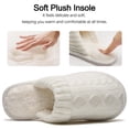 thumbnail image 5 of Ecetana Women's Slippers Soft Plush Slippers Non-slip Warm Home Shoes Memory Foam Slippers, 5 of 7
