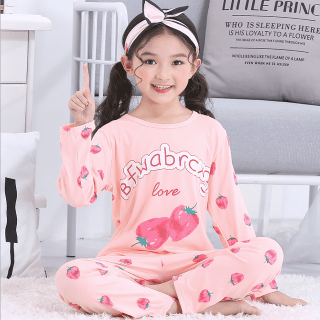 Pyjamas d'Été pour Enfants Ensembles Fille Pyjamas Garçon Vêtements de Maison Ensemble Pyjama Garçon Tenues Enfant