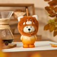 thumbnail image 7 of Bear Shaped Glass Straw Cup with Plush Hat, Cute Transparent Animal Drinkware, Novelty Christmas Gift for Kids & Adults, 7 of 7