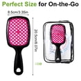 thumbnail image 2 of Abaima 5 Pack Vented Detangling Hair Brush - Detangler Hairbrush with Soft Bristles for No Tangles - Ideal for Wet Dry or Curly Damaged Hair, 2 of 7