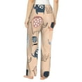 thumbnail image 3 of Bingfone Pajamas For Women,Cute Ink Drawn Elephants Pajama Pants With Pockets-Small, 3 of 9