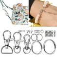 thumbnail image 7 of Pack of 265 Carabiner Keychain Rings Practical Keyring Accessory Metal Keyring Keychain Split Rings Keyfob Key Rings, 7 of 7