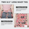thumbnail image 6 of Shiba Inu Dog and Flower Floral Apron-Garden Aprons for Women with Pockets-Cotton Linen Waterproof Kitchen Cooking Gardening Aprons Adjustable for Kitchen,Cooking,BBQ and Salon 33x27 Inch, 6 of 7