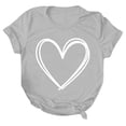 thumbnail image 3 of zbxnLI Valentine's Day Shirts for Women's Graphic Top Crew Neck Short Sleeve T Shirt Ladies Casual Basic Tee, 3 of 4