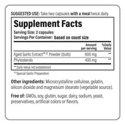 Kyolic Aged Garlic Extract Formula 107, Phytosterols for Cholesterol Support, 240 Capsules