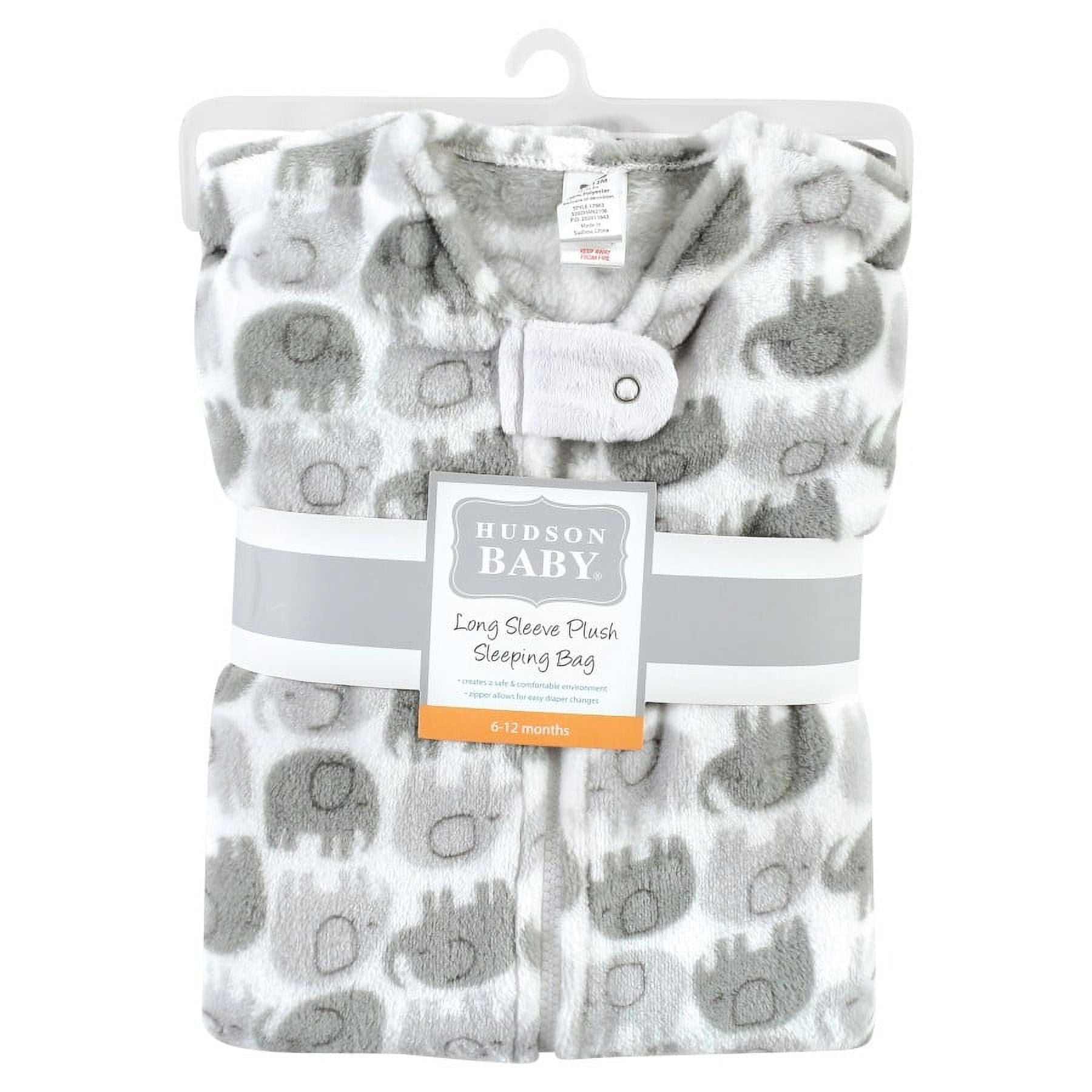 Hudson Baby Plush Long-Sleeve Sleeping Bag, Sack, Blanket