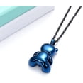 thumbnail image 4 of Teddy Bear Cremation Urn Nekclaces Ashes Jewelry for Men Women Heart Memorial Urn Keepsake Human Pets Ashes Urn Pendant Gift for Women Men, 4 of 7
