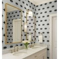 thumbnail image 3 of S4Sassy Modern Aztec Wallpaper - White Bohemian Wall Covering, 25" x 120" Self-Adhesive Textured Vinyl Walls Paper, Decorative Wallwrap, Easy DIY Wall Covering For Bedroom, Cabinets, Living Spaces, 3 of 9