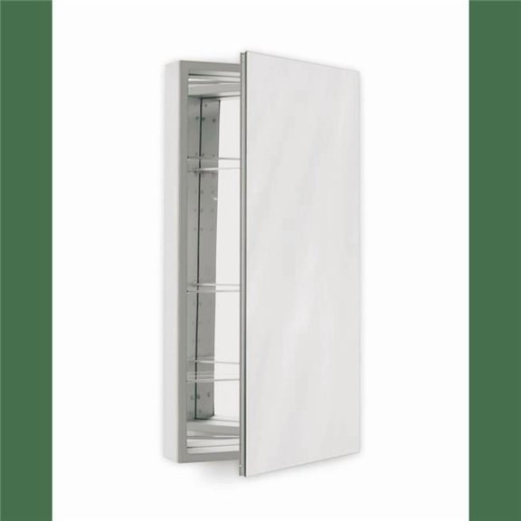 Robern PLM2430G 23.25 x 30 x 4 in. Flat Top & Polished Edge Non-Handed Reversible Classic Gray Interior Non-Electric PL Series Cabinet