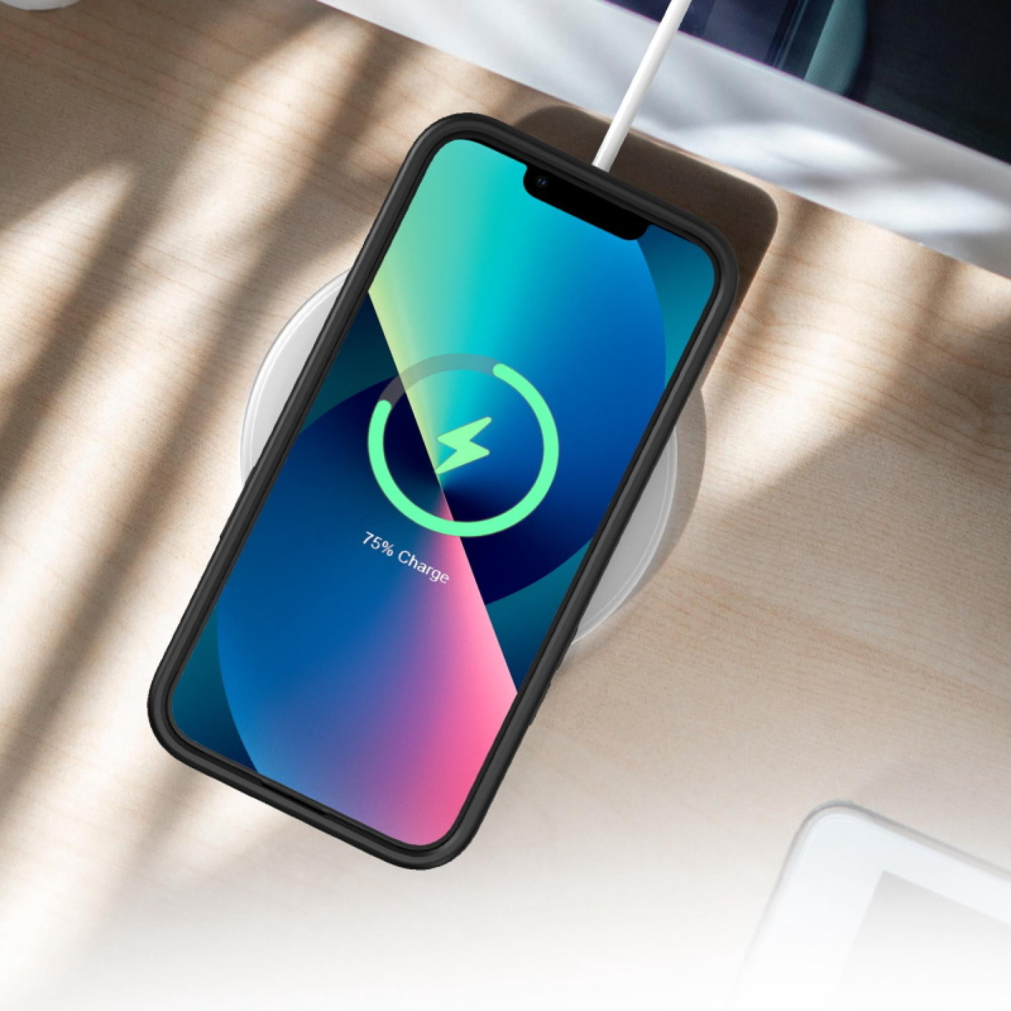 MyBat Pro 15W Wireless Charging Pad, Fast Charger for iPhone 16/15, Samsung Galaxy, Google Pixel & More (White)