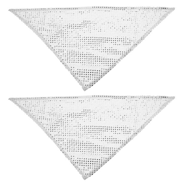 2 piezas de diseño de lentejuelas brillantes saliva mascota saliva perra pañero toalla de saliva