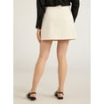 thumbnail image 3 of Scoop Women's Ponte Wrap Mini Skirt, Sizes XS-XXL, 3 of 5