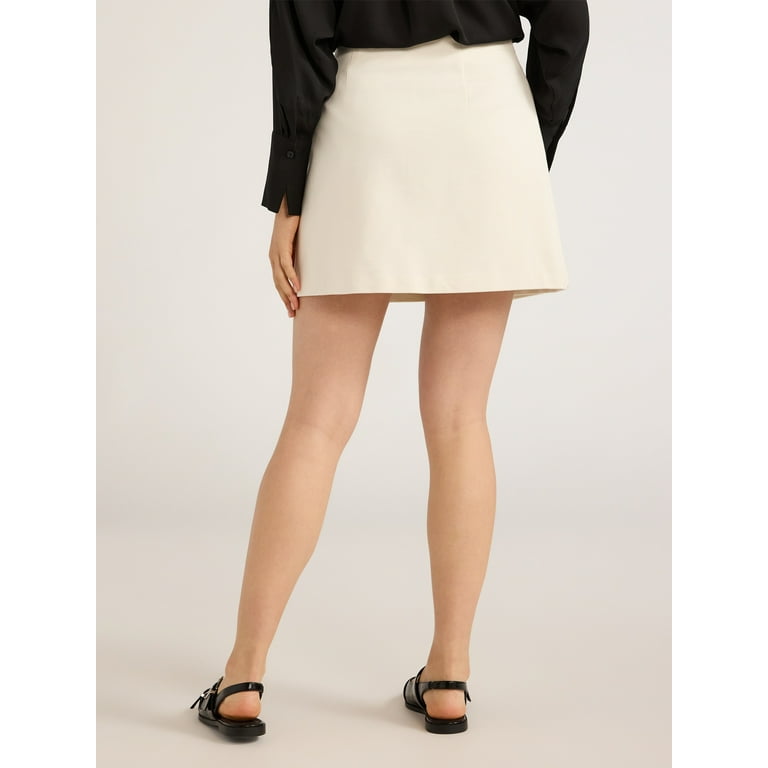 Faux wrap mini skirt hot sale