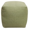 thumbnail image 2 of Remi Pouf in Handwoven Contemporary Sage Green Wool, 2 of 4