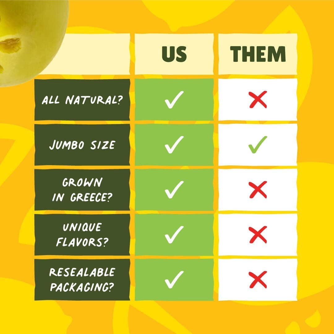 (Pack Of 6) Freestyle Snacks Olives Green Lemon Garlic 4 Oz