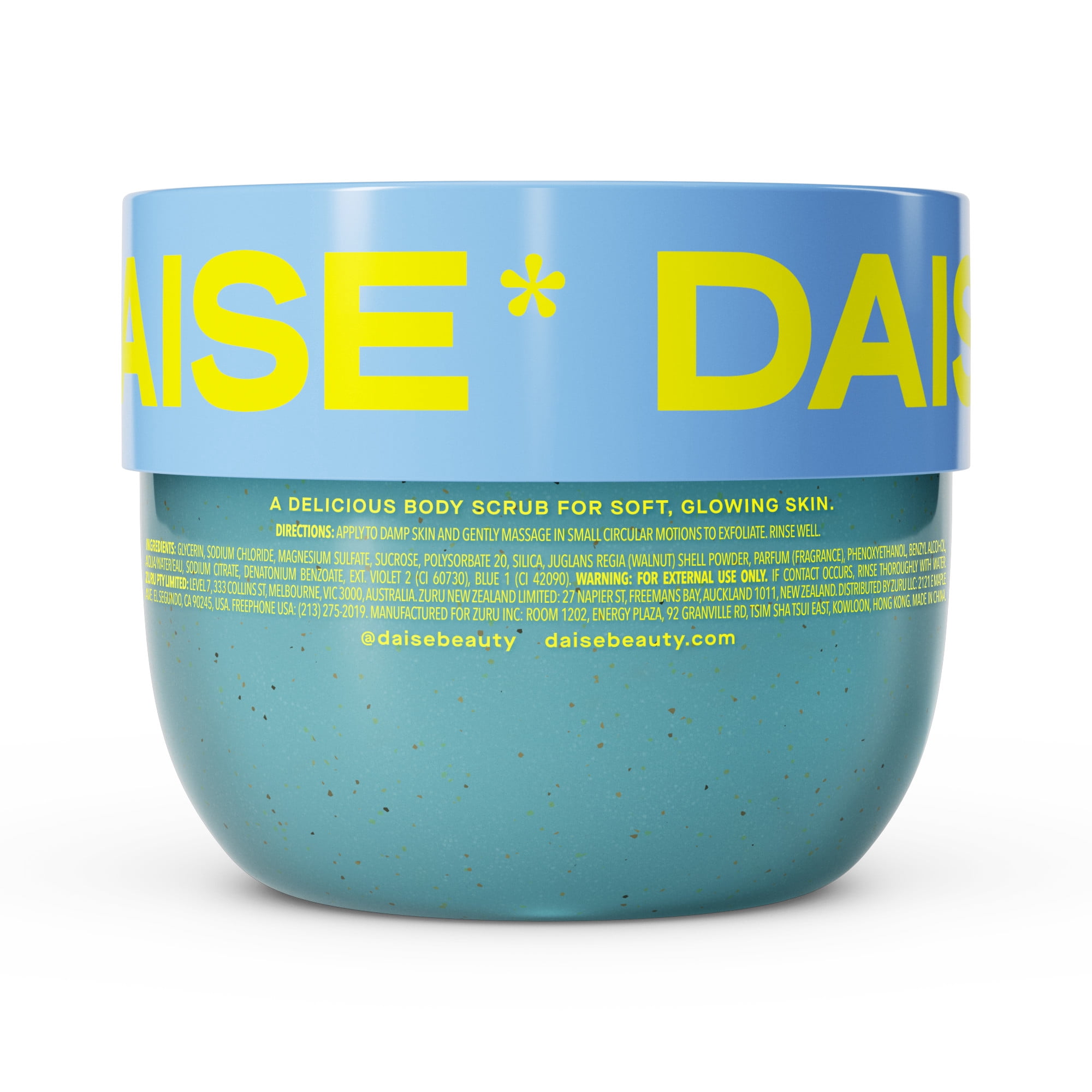DAISE Exfoliating Body Scrub in Coconut Glow, For Soft Glowing Skin, 510 g