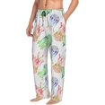 thumbnail image 3 of Mens Pajama Pants - Soft Sleep & Lounge Pants for Men, Gradient Jellyfish Cuteness Casual PJ Bottoms Pants with Pockets, 3 of 5